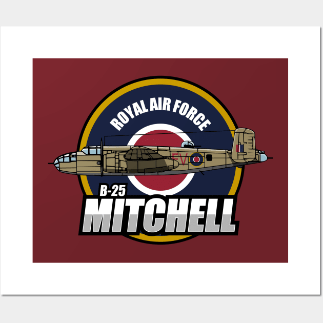 B-25 Mitchell Wall Art by TCP